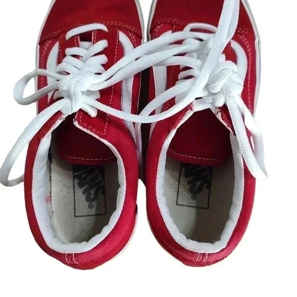 Vans Old Skool Skate Shoe - Racing Red - Picture 4 of 6